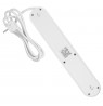 Maclean power strip, 5 socket extension + 3xUSB, 110-240V AC 50/60Hz, 2.1A max 2500W, 1.5m, white, MCE395 W