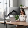 Maclean monitor mount, gas spring, 17"-32", 2-10kg, black, MC-135
