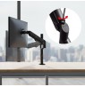 Maclean monitor mount, gas spring, 17"-32", 2-10kg, black, MC-135