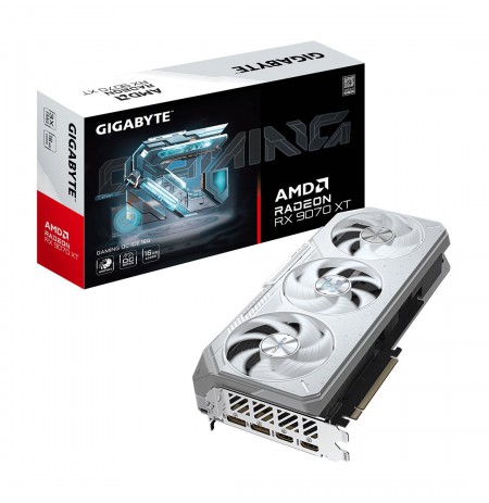 GIGABYTE Radeon RX 9070 XT GAMING OC ICE 16G Graphics Card - 16GB GDDR6, 256bit, PCI-E 5.0, 3060 MHz Core Clock, 2 x