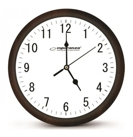 Esperanza Los Angeles Mechanical clock Round Black, White