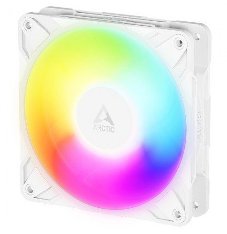 ARCTIC P12 PRO Reverse PWM PST A-RGB korpuso ventiliatorius, 4-pin, 120mm, baltas