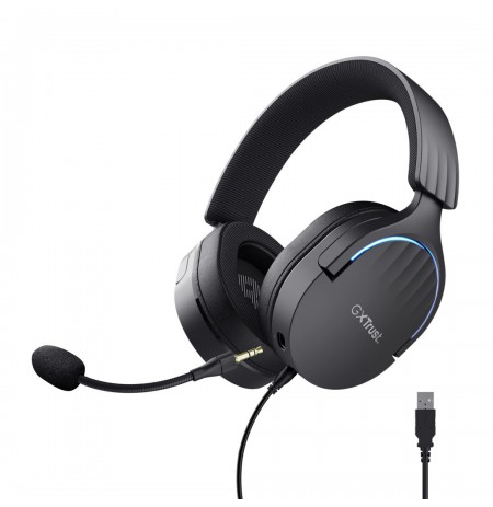 Trust GXT 490 FAYZO over-ear 7.1 USB-gaming headset.