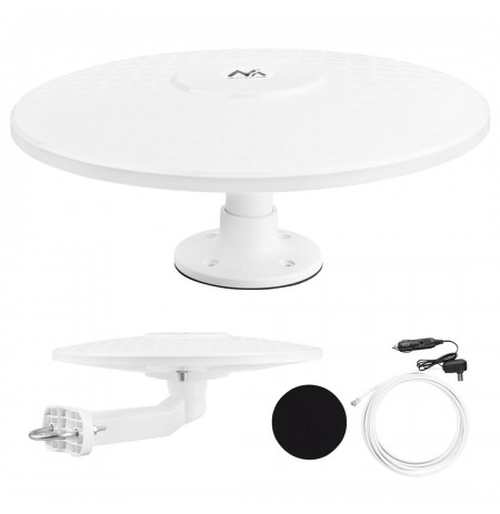 Maclean DVB-T/T2 HEVC omni-directional antenna, active, camper, 12V, MCTV-103