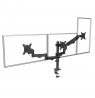 Maclean 3 monitor mount, gas spring, 17"-27", 2-8kg, black, MC-137
