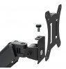 Maclean 2 monitor mount, gas spring, 17"-32", 2-10kg, black, MC-136