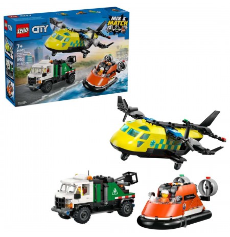 LEGO CITY 60505 Airplane, Service Truck and Hovercraft Rem