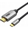 Kabelis USB-C do HDMI Vention 4K@60Hz w oplocie 2m szary