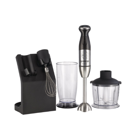 Gorenje | Blender | HBC807QB | Hand Blender | 800 W | Jar material Plastic | Jar capacity 0.5 L | Chopper | Black
