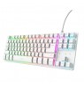 Keyboard TKL Trust GXT 833W Thado White
