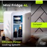 Mini šaldytuvas - 4 l AD-8084 baltas ADLER