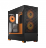 Fractal Design | Pop Air RGB | Side window | Orange Core TG Clear Tint | ATX, mATX, Mini ITX | ATX