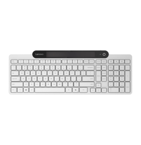 Lenovo 800 Self-Charging Bluetooth Keyboard-US English | Keyboard | Bluetooth | US English | White