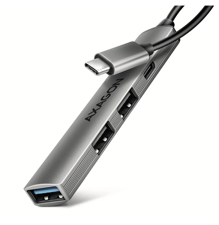 AXAGON ALU STRIP USB-C 4 port hub | HUE-STC