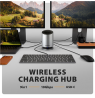 AXAGON USB-C 10Gbps Wireless Charging 9in1 hub | HMC-WL9