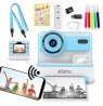 FLASH BLUE INSTANT CAMERA WITH THERMAL PRINTER FOR CHILDREN