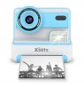FLASH BLUE INSTANT CAMERA WITH THERMAL PRINTER FOR CHILDREN