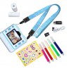 FLASH BLUE INSTANT CAMERA WITH THERMAL PRINTER FOR CHILDREN