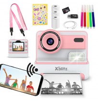 FLASH PINK  INSTANT CAMERA WITH THERMAL PRINTER FOR CHILDREN