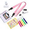 FLASH PINK  INSTANT CAMERA WITH THERMAL PRINTER FOR CHILDREN