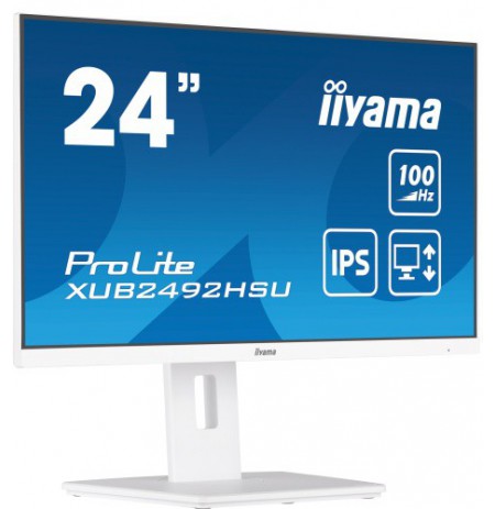 iiyama ProLite XUB2492HSU-W6 Monitorius 24'' IPS FHD 1920x1080 0.4 ms 250 cd/m2 100 Hz, Balta (SPEC)