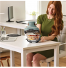 NINJA | 4-in-1 Portable Glass Air Fryer | FN101EUGY Crispi | Power 1700 W | Capacity 3.8 L | Blue/Black