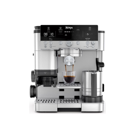 NINJA Espresso Coffee Maker | ES601EU Luxe Café Premier | Pump pressure 11 bar | Built-in milk frother | Ground | 1650 W | Blac
