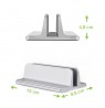 Techly Vertical Aluminum Notebook Stand