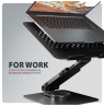 AXAGON STND-LRB stand with 360° rotation for laptops and tablets | Adjustable Height