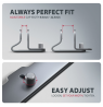 AXAGON STND-VG vertical stand for laptops and tablets | Adjustable width | 10-17.3 " | Grey