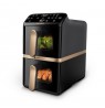 Philips 4000 series Dual Stack Airfryer Vertical Basket 10L Double Stand-alone 2750 W Hot air fryer Black