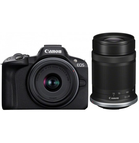 Canon EOS R50 + RF-S 18-45mm F4.5-6.3 IS STM + RF-S 55-210mm F5-7.1 IS STM