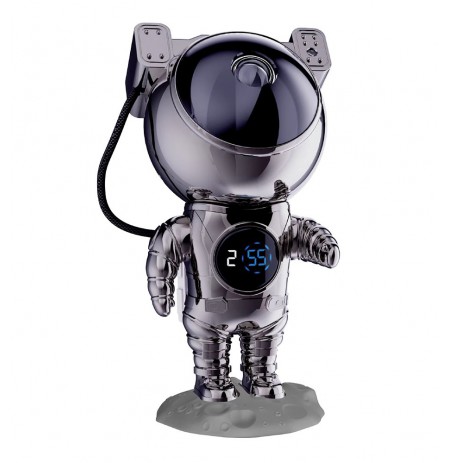 Hawk HW-STAR02 Astronaut Star Projector with Clock Ghrome Edition