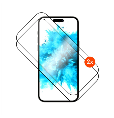 Fixed Screen protector | Apple | iPhone 17 | Tempered glass | Black | Full Cover 2.5D