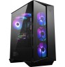 MSI MPG GUNGNIR 110R Mid Tower Gaming Computer Case Black, USB 3.2 Gen2 Type C, 4x 120mm ARGB Fan, Mystic Light Sync, 1 to 6