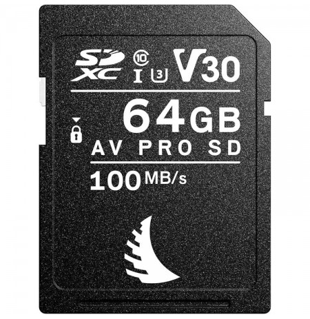 Angelbird AV Pro UHS-I 64GB V30 SDXC Memory Card