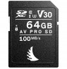 Angelbird AV Pro UHS-I 64GB V30 SDXC Memory Card