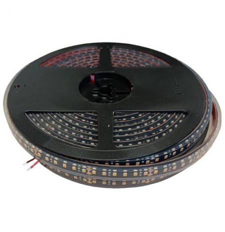 LED juostelė 10m, 120 LED/m, SMD 2835, 24V, 9.6W/m, hermetiška IP68