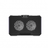 Genesis Laptop Cooler Cooling Pad Fury Gunbai G3 Fans, RGB LED Light, 2 USB, 14.1-17.3"