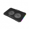 Genesis Laptop Cooler Cooling Pad Fury Gunbai G3 Fans, RGB LED Light, 2 USB, 14.1-17.3"