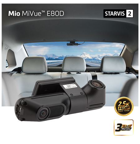 Mio MiVue E80D HDR Dual Rear Camera