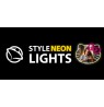 Manta MASNL129WH  Style Neon Lights Cat With A Bow LED Neon Mirror