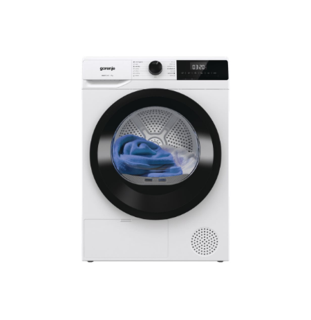 Gorenje Dryer Machine | D2HNE7E | Energy efficiency class E | Front loading | 7 kg | Heat pump | LED | Depth 51 cm | White