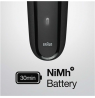 Braun Shaver | 300BT Series 3 | Operating time (max) 30 min | NiMH | Black