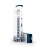 Gembird SPG6-B-10C Surge protector, 6 Schuko sockets, 3m, grey