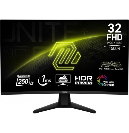 MSI Monitor 31.5" MAG 32C6X FHD 250Hz