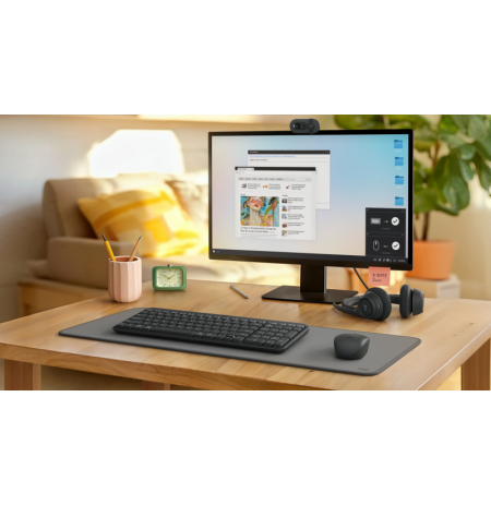 Logitech MK250 Compact Combo Belaidė klaviatūra + Pelė, Bluetooth, US Int, Graphite