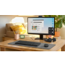 Logitech MK250 Compact Combo Belaidė klaviatūra + Pelė, Bluetooth, US Int, Graphite