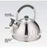 Kettle MAESTRO MR-1323 stainless steel 2.5 l