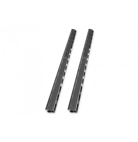 Vertical cable organizer (duct) 42U 1865x93x82mm, black, set of 2 pcs.